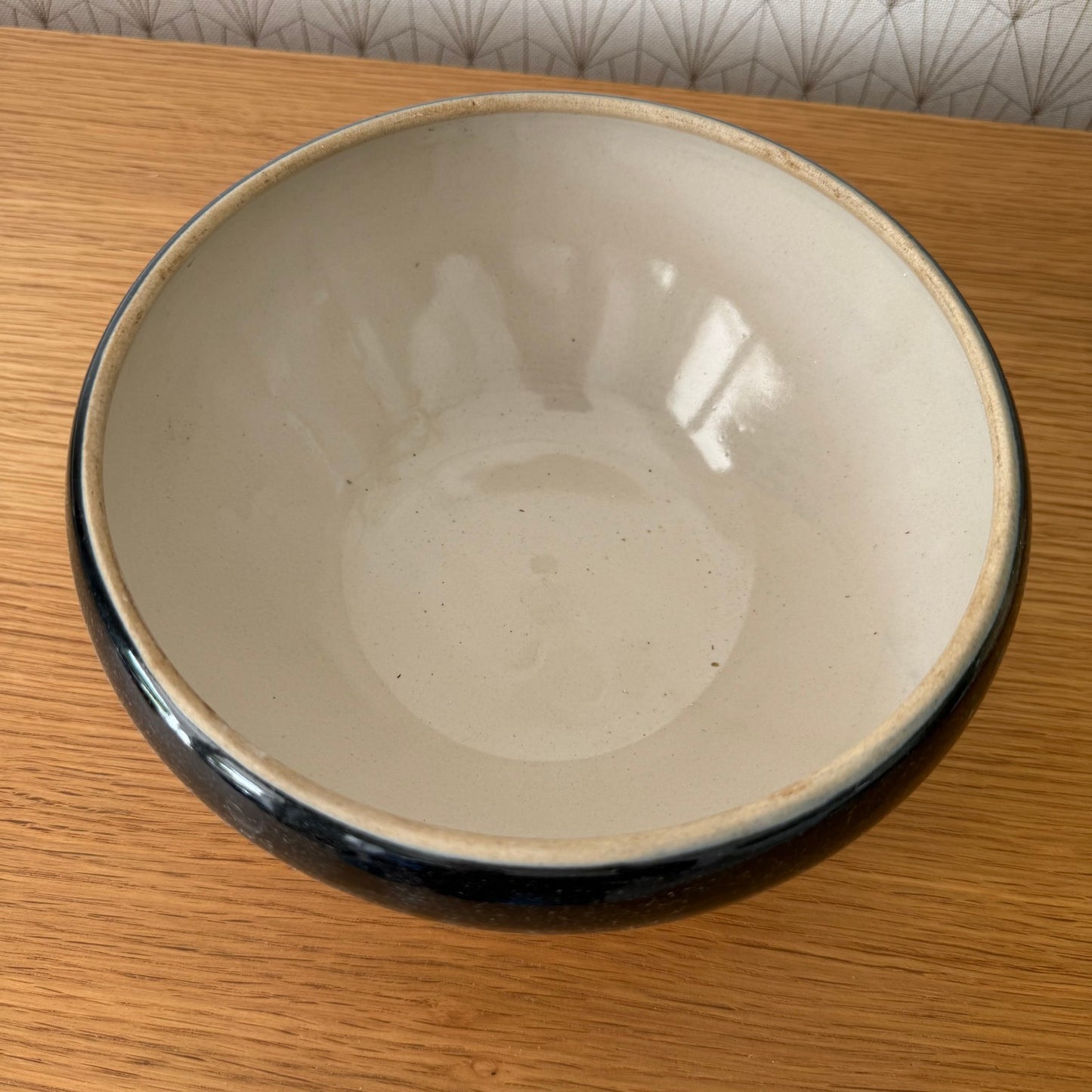 VINTAGE FRENCH STONEWARE SALAD MIXING BOWL TERRINE DIGOIN 8 1/2" 30072510