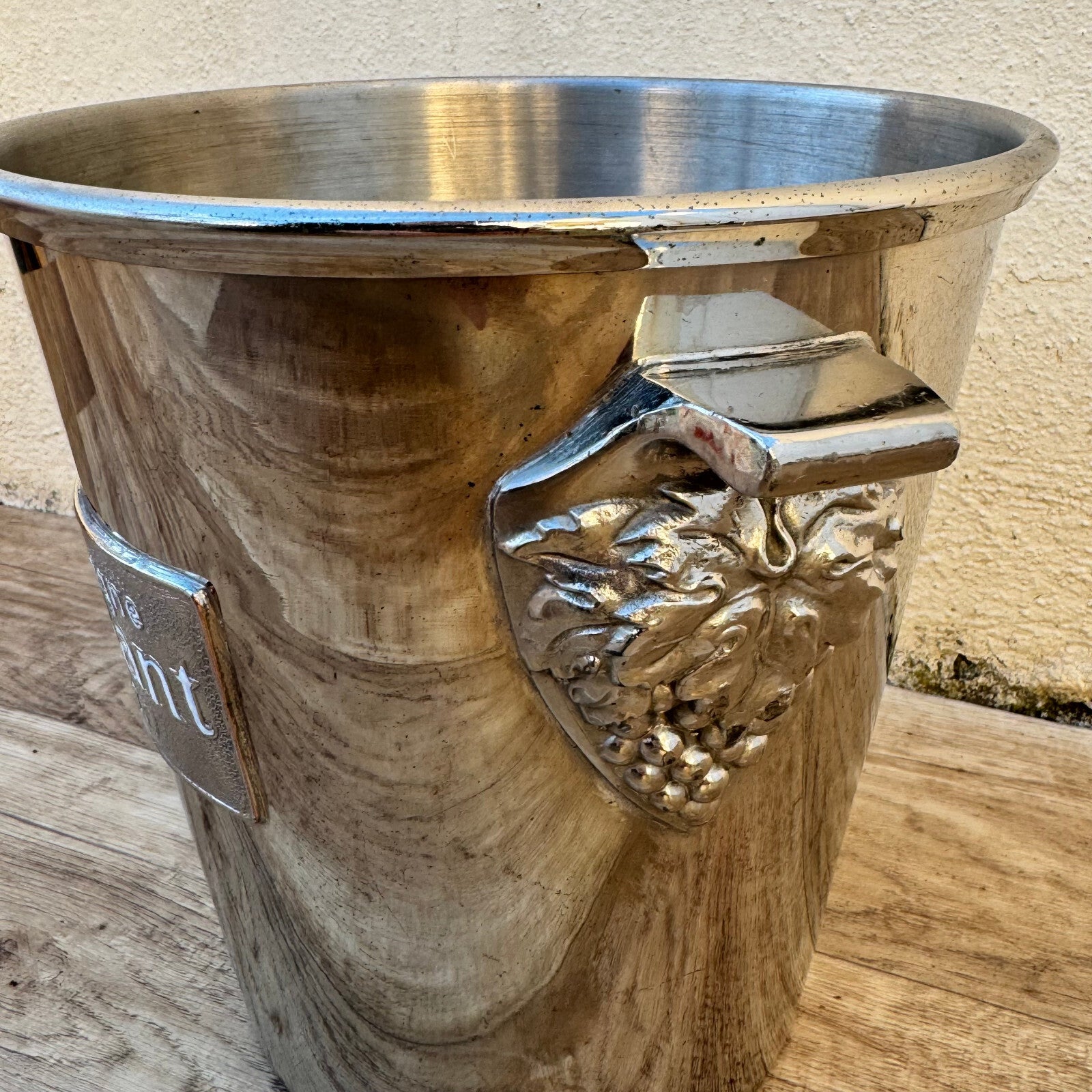 French Champagne Bucket Silverplate Morlant Vintage Wine Cooler 0905248 Morlant