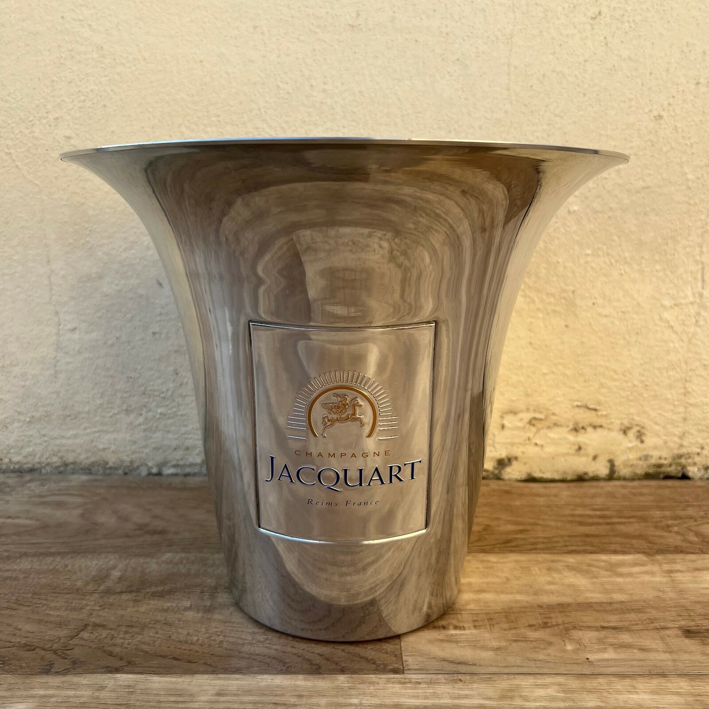 Vintage French Champagne Bucket Jacquart Ice Cooler Aluminum Metal 24072226 Jacquart