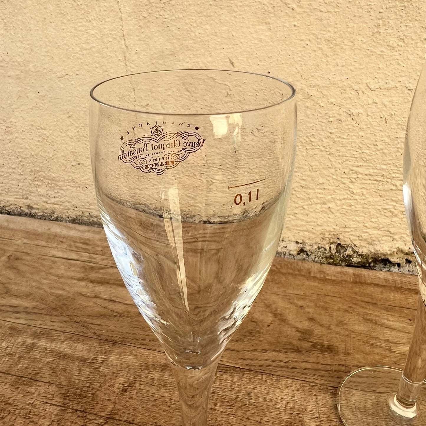 Veuve Clicquot Flutes Set of 2 Brand New French Champagne Glasses 3010231 Veuve Clicquot