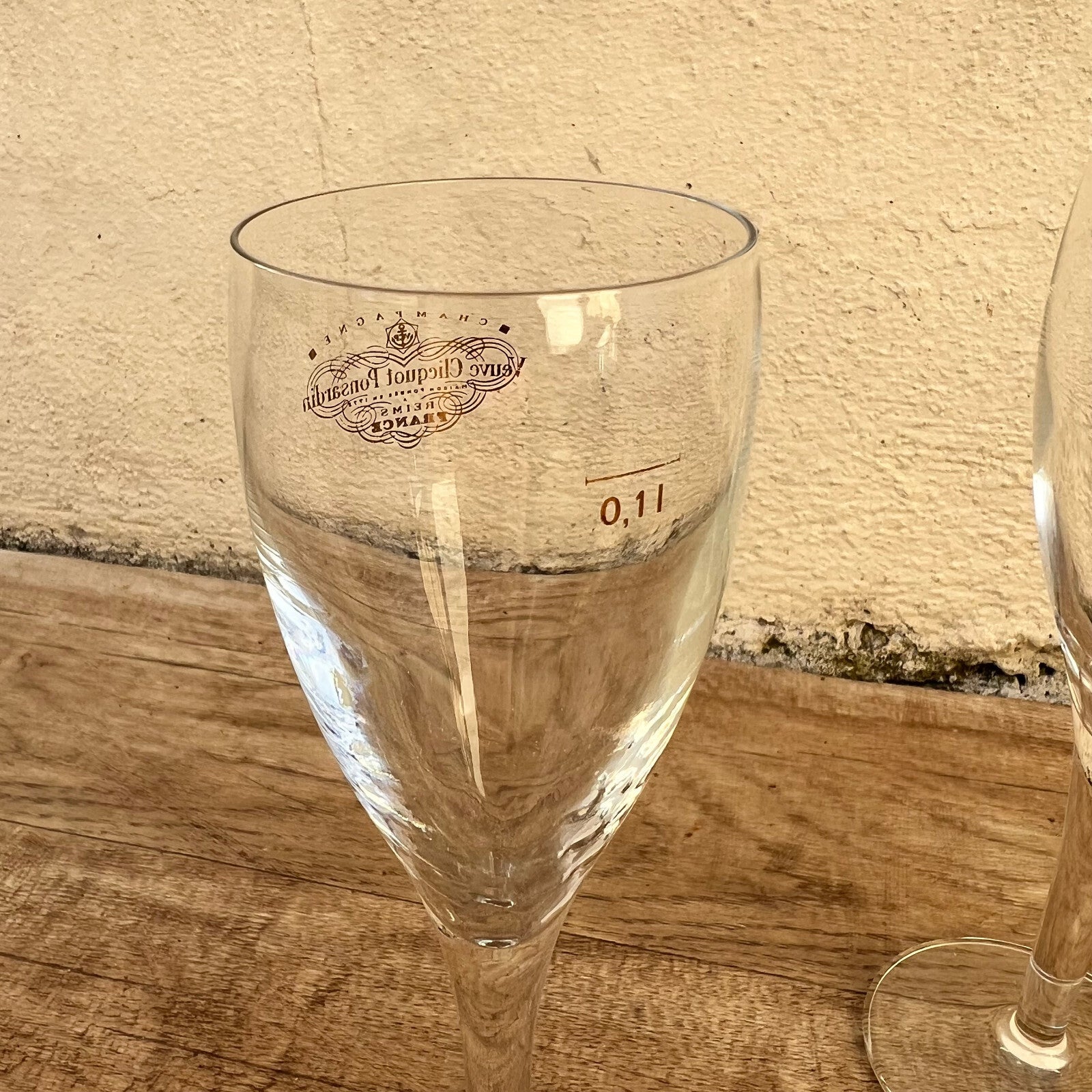 Veuve Clicquot Flutes Set of 2 Brand New French Champagne Glasses 3010231 Veuve Clicquot