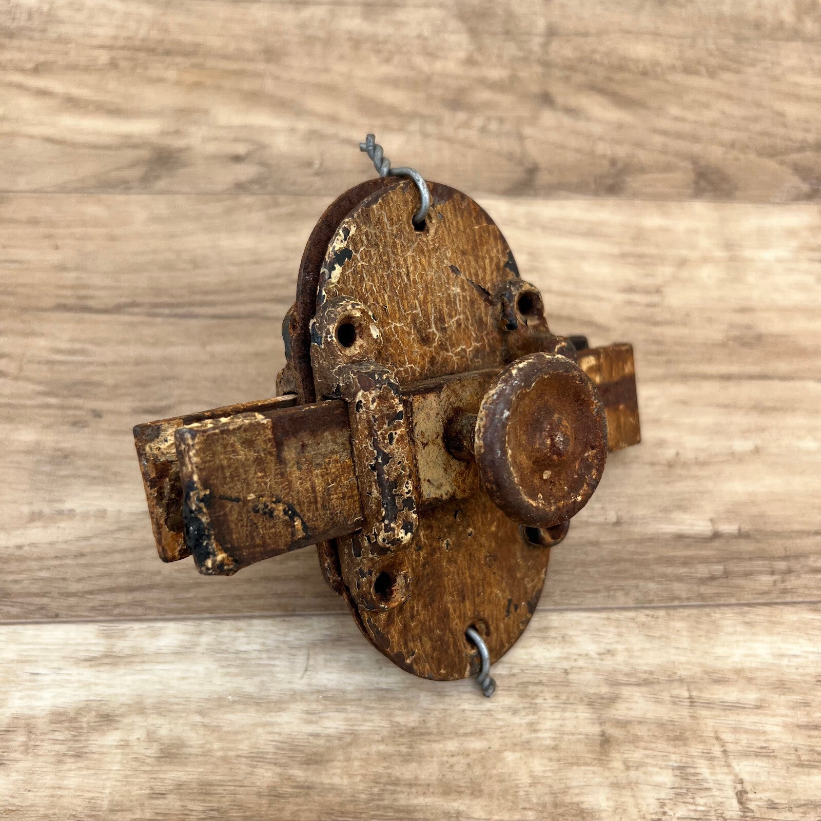 French Antique Door Latch Slide Bolt Lock Rustic Hardware 26052220 Fleamarketfrance