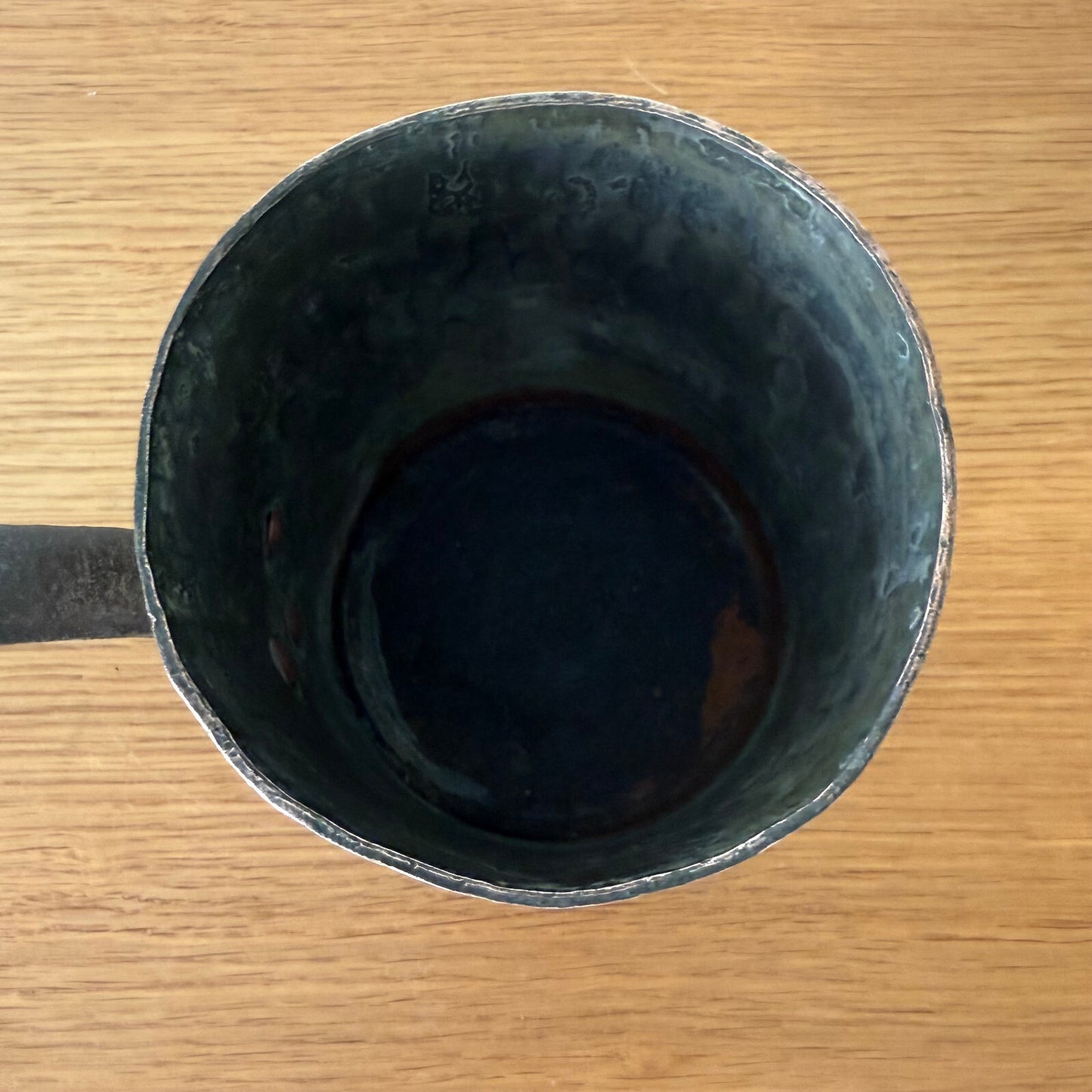 Antique FRENCH Copper PAN TIN LINING  Hammered 2205255