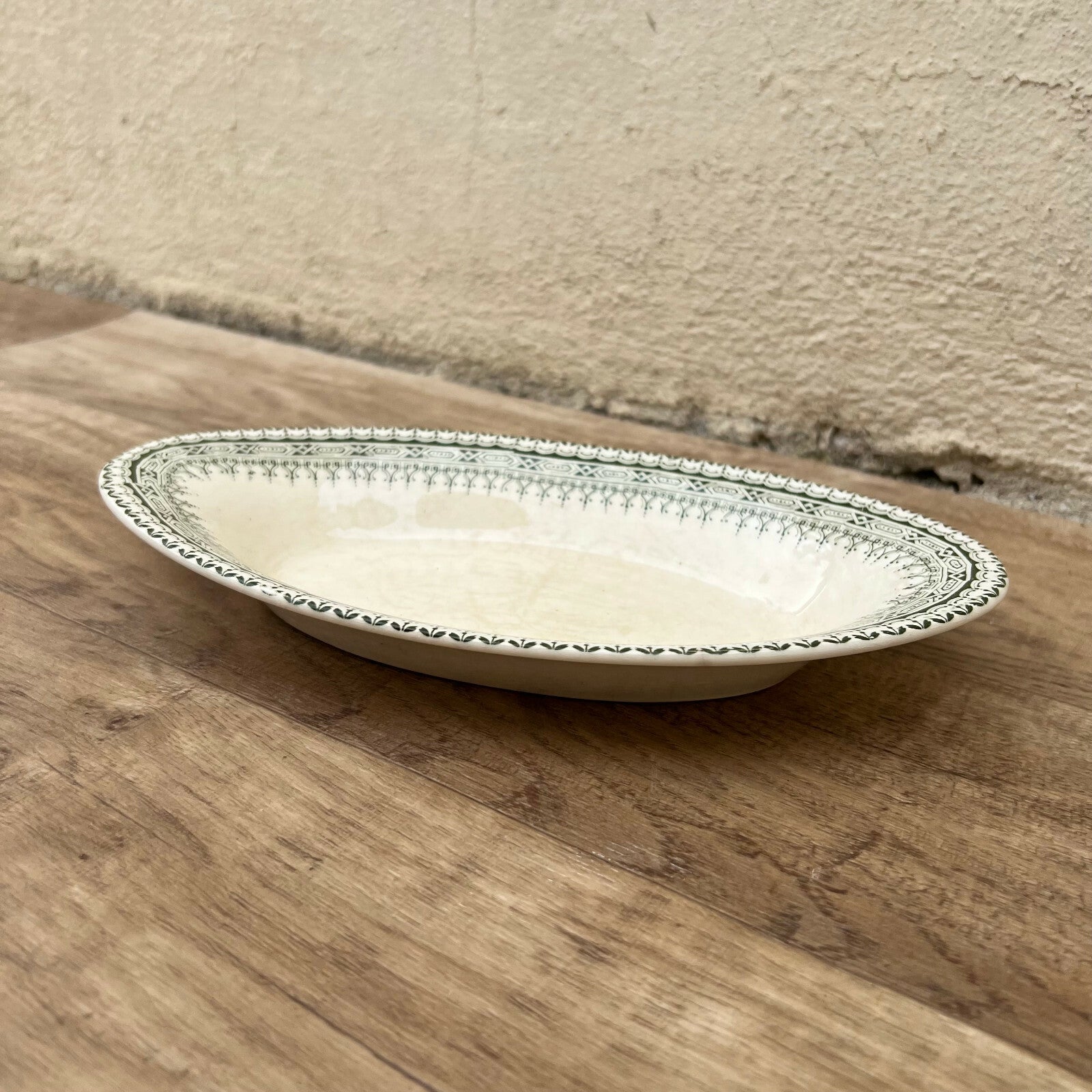 French Ironstone Platter Terre de Fer Arles Oval Serving Dish 2703223 Terre de Fer