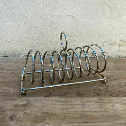 French Silver Plated Toast Rack Vintage Mid Century Breakfast 7" 3110214 Unbranded