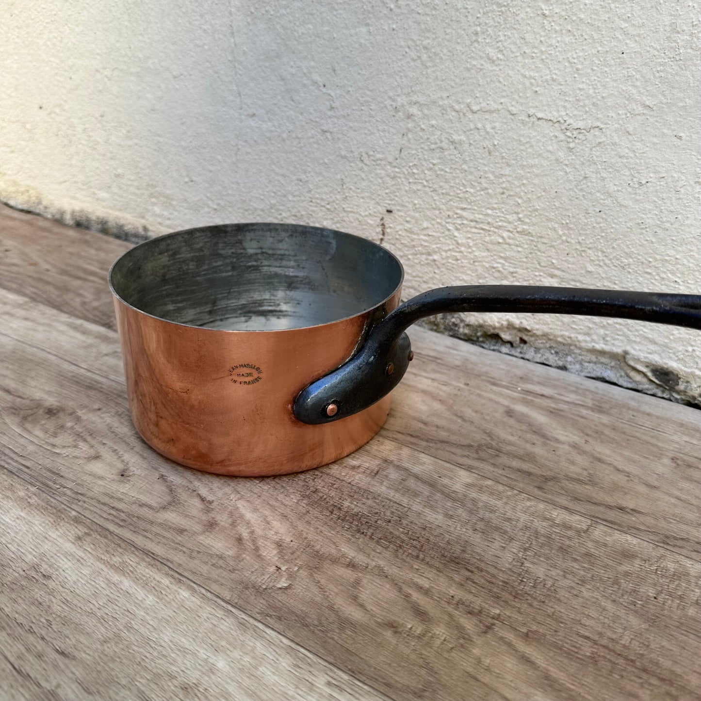 French Copper Saucepan Matillon Tinned Interior Vintage Cookware 0211233 Unbranded