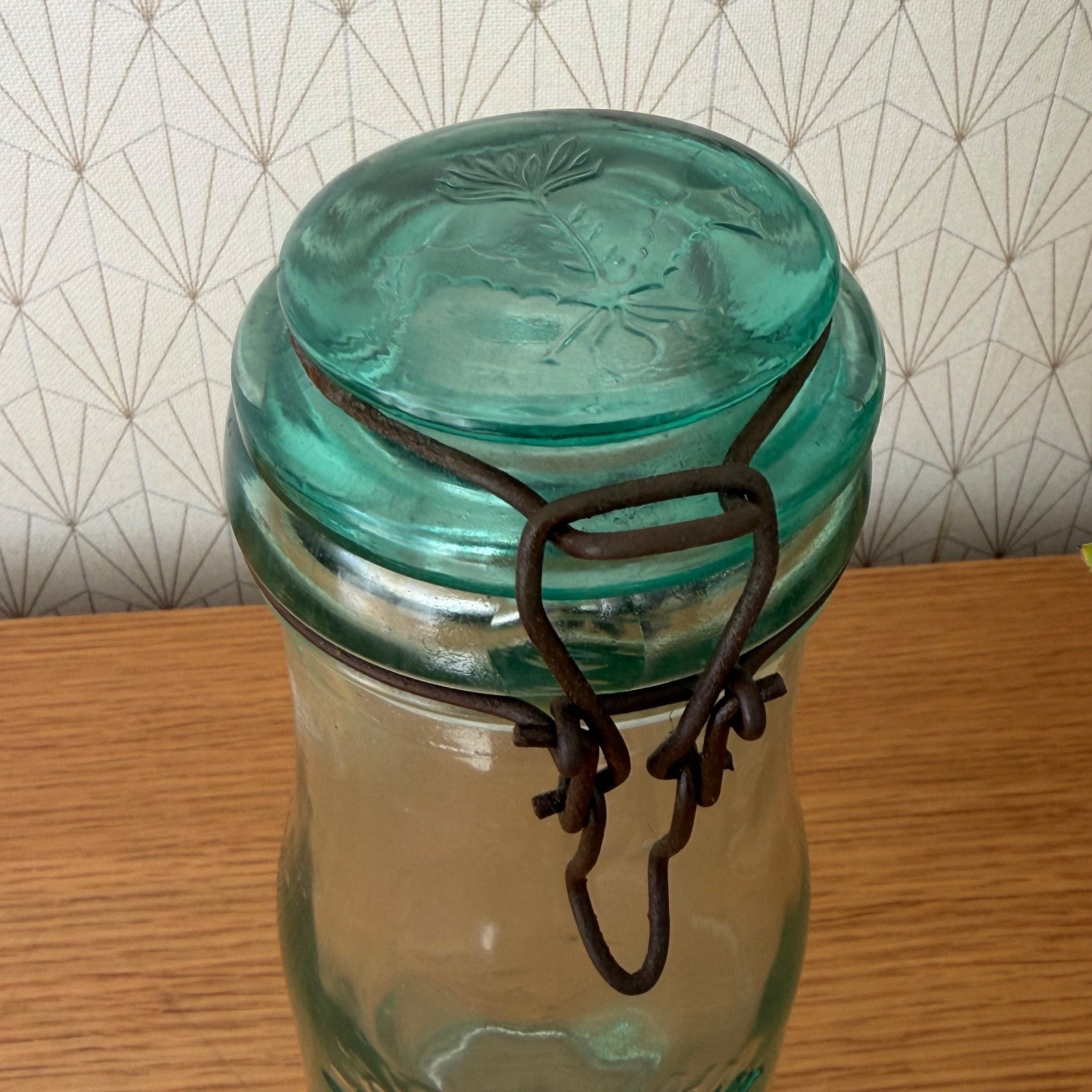 French Preserve Jar La Lorraine Vintage Glass Wire Bail Closure 1305265 Fleamarketfrance