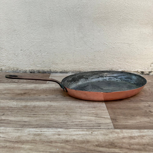 Vintage French Copper Fish Pan Oval Tin Lined Cookware France 0311235 Unbranded
