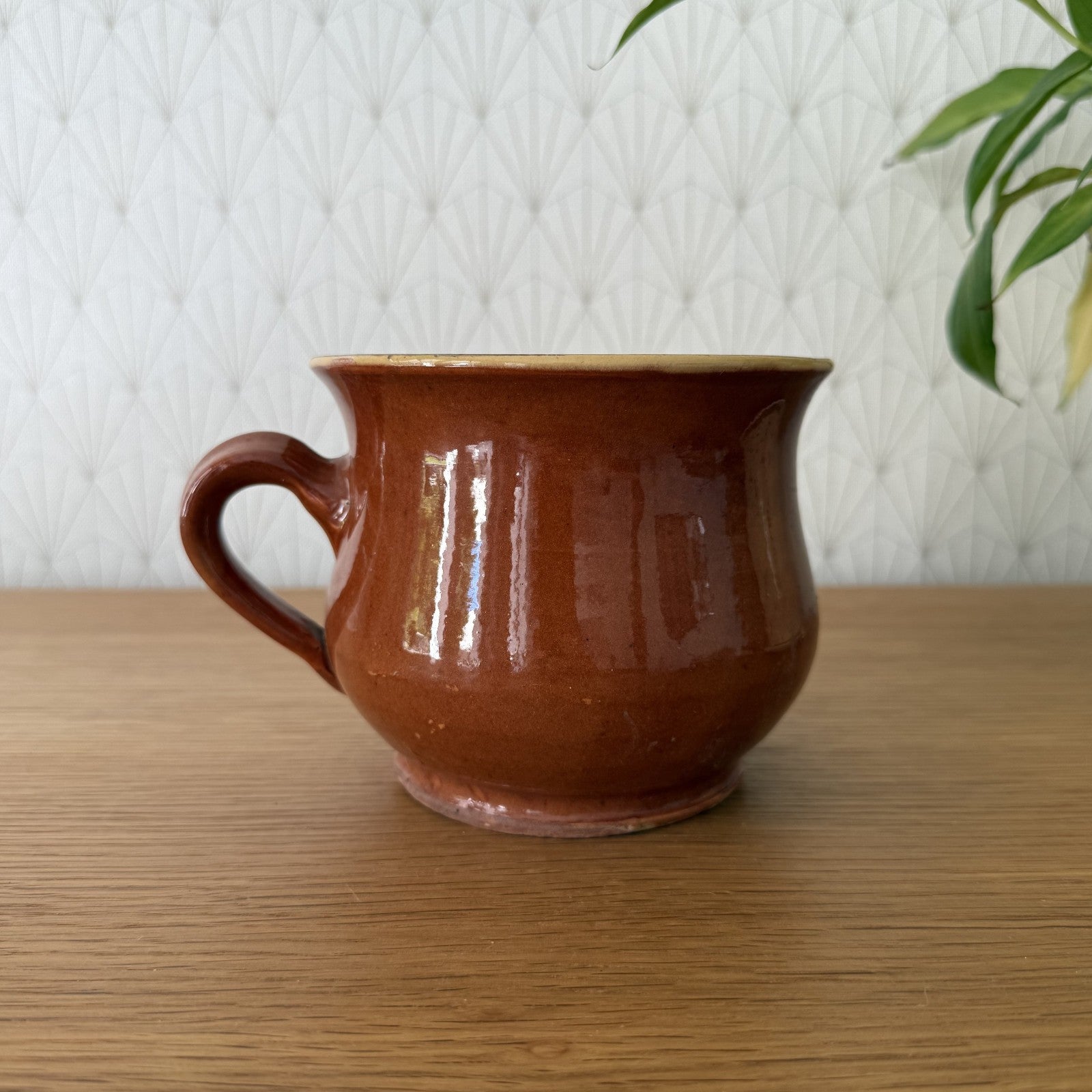 French Terracotta Soup Bowl Vintage Rustic Ceramic Kitchen 0409257 Fleamarketfrance : French vintage and antique decor