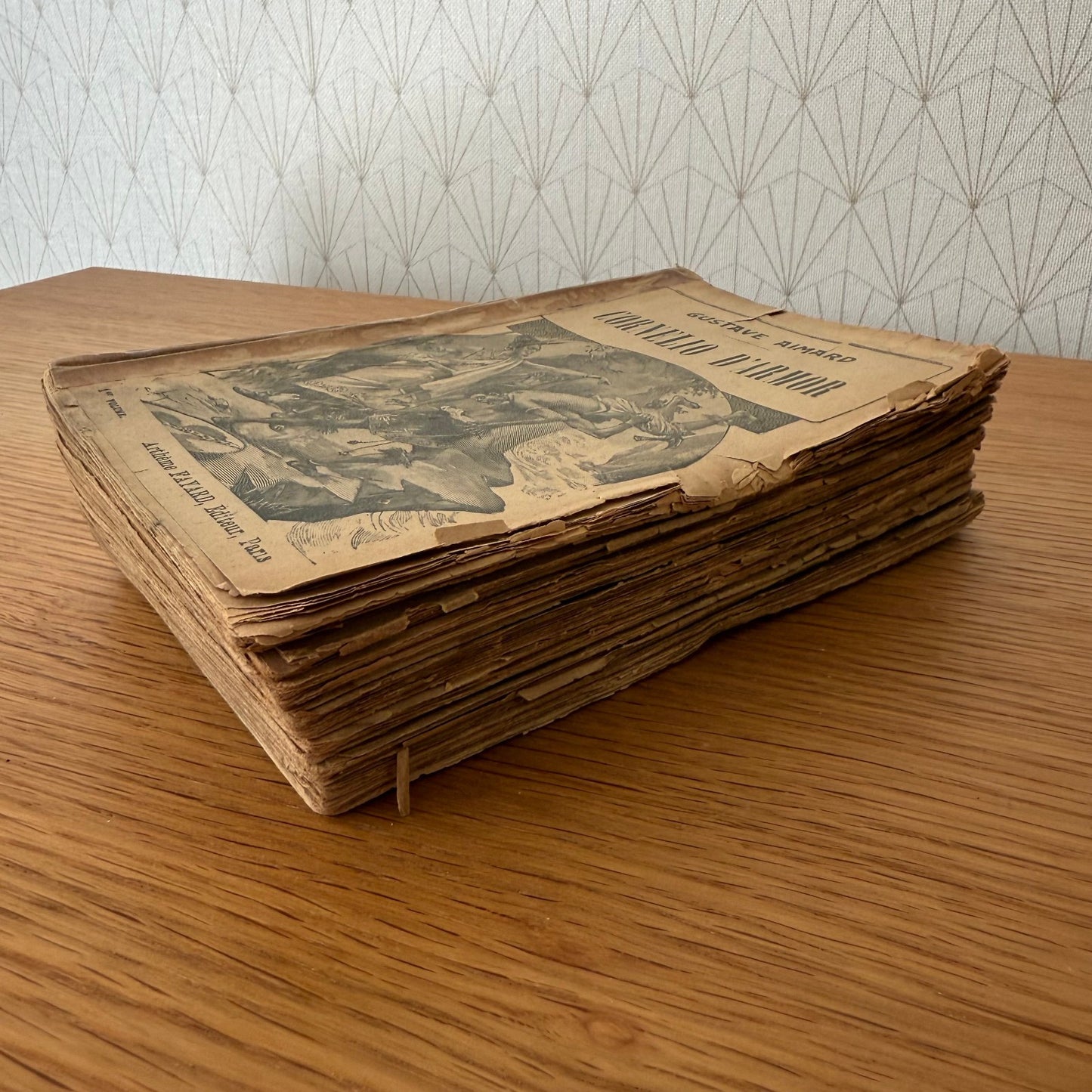 Collection of old French books decoration 0309252