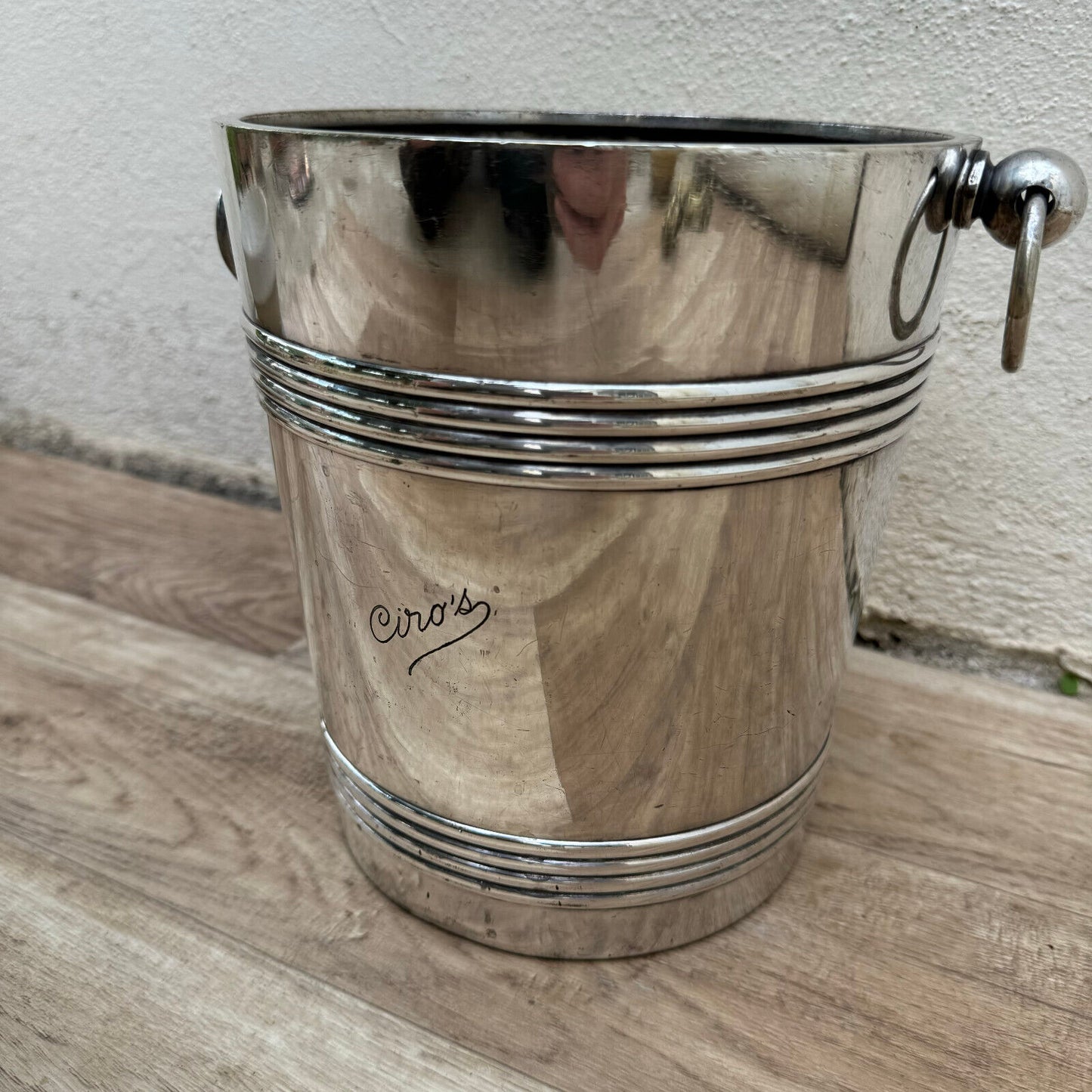Vintage French Champagne Bucket Cooler Christofle Morlant silverplate 19092413 - Fleamarketfrance