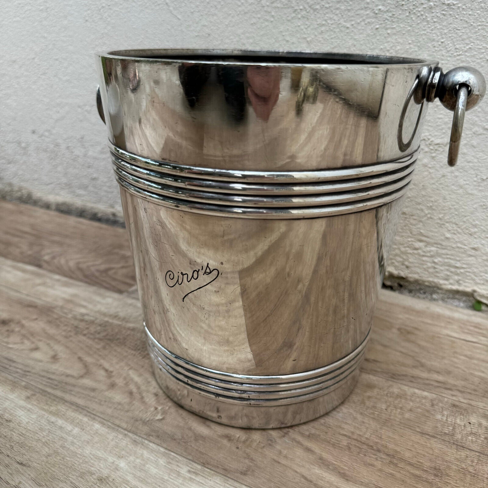 Vintage French Champagne Bucket Cooler Christofle Morlant silverplate 19092413 - Fleamarketfrance