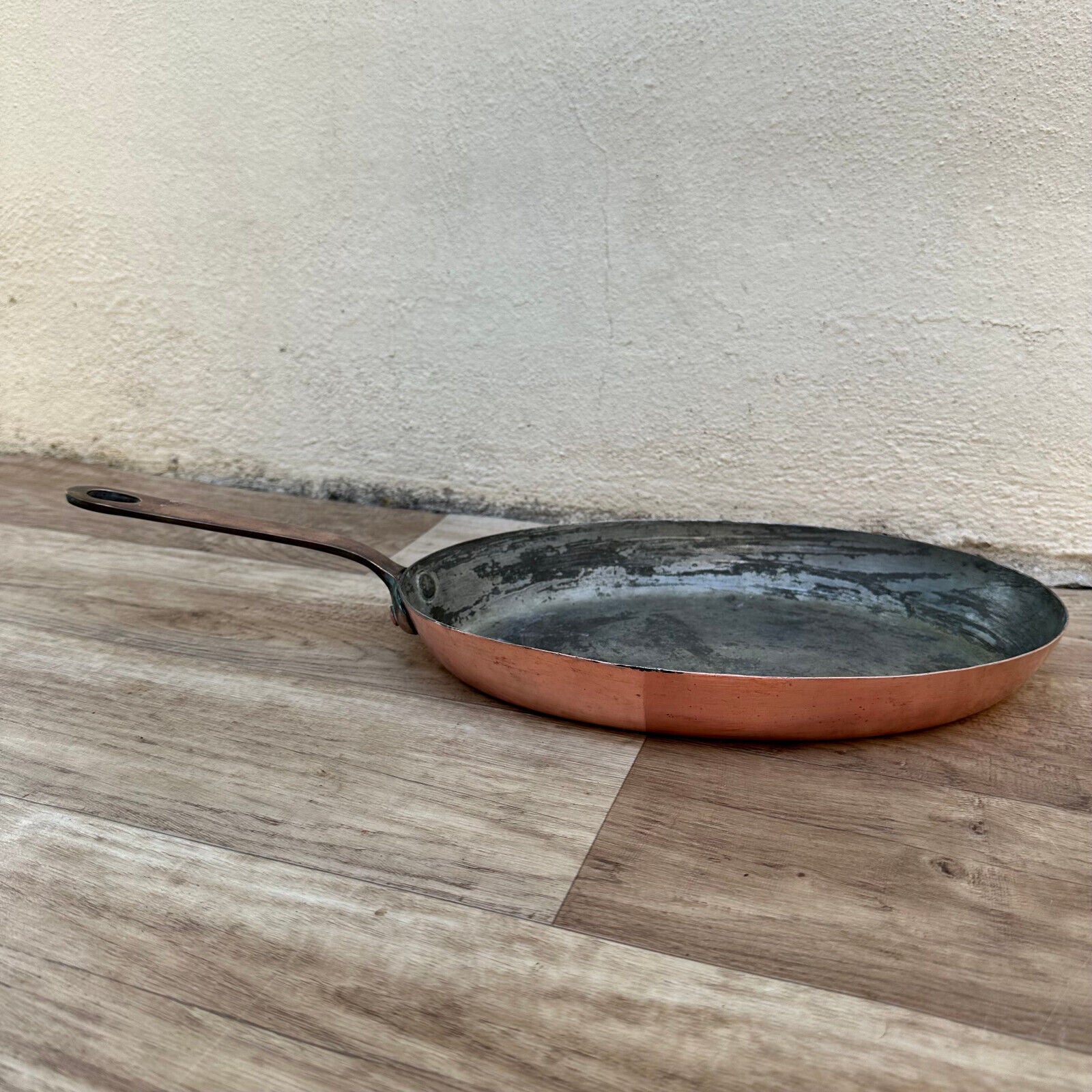 French Copper Cookware fish pan Pan Brass ovale MADE IN FRANCE 0311235 - Fleamarketfrance