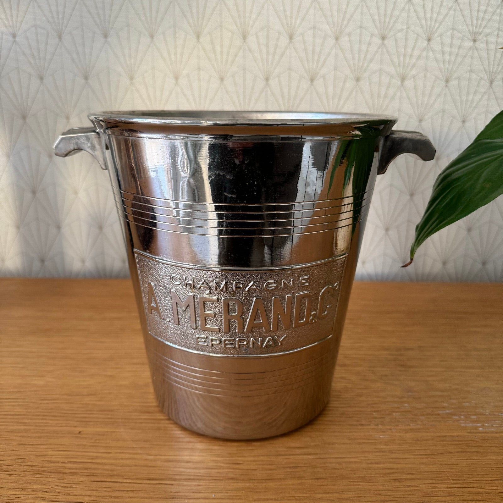 Vintage French Champagne Ice Bucket Silverplate A.Merand Epernay 0703246 A. Mérand