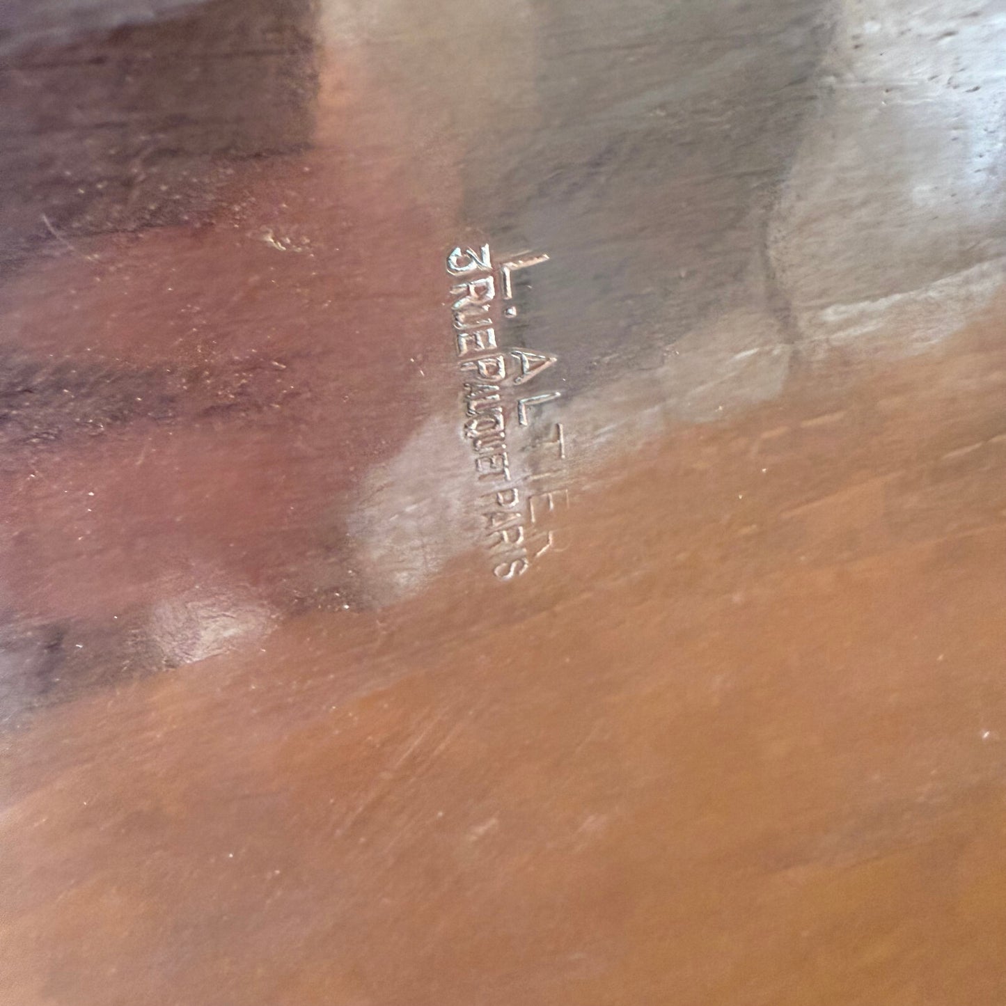 Antique ALTIER  dovetailed Daubiere French stock pot Copper Cookware 15" 1904259