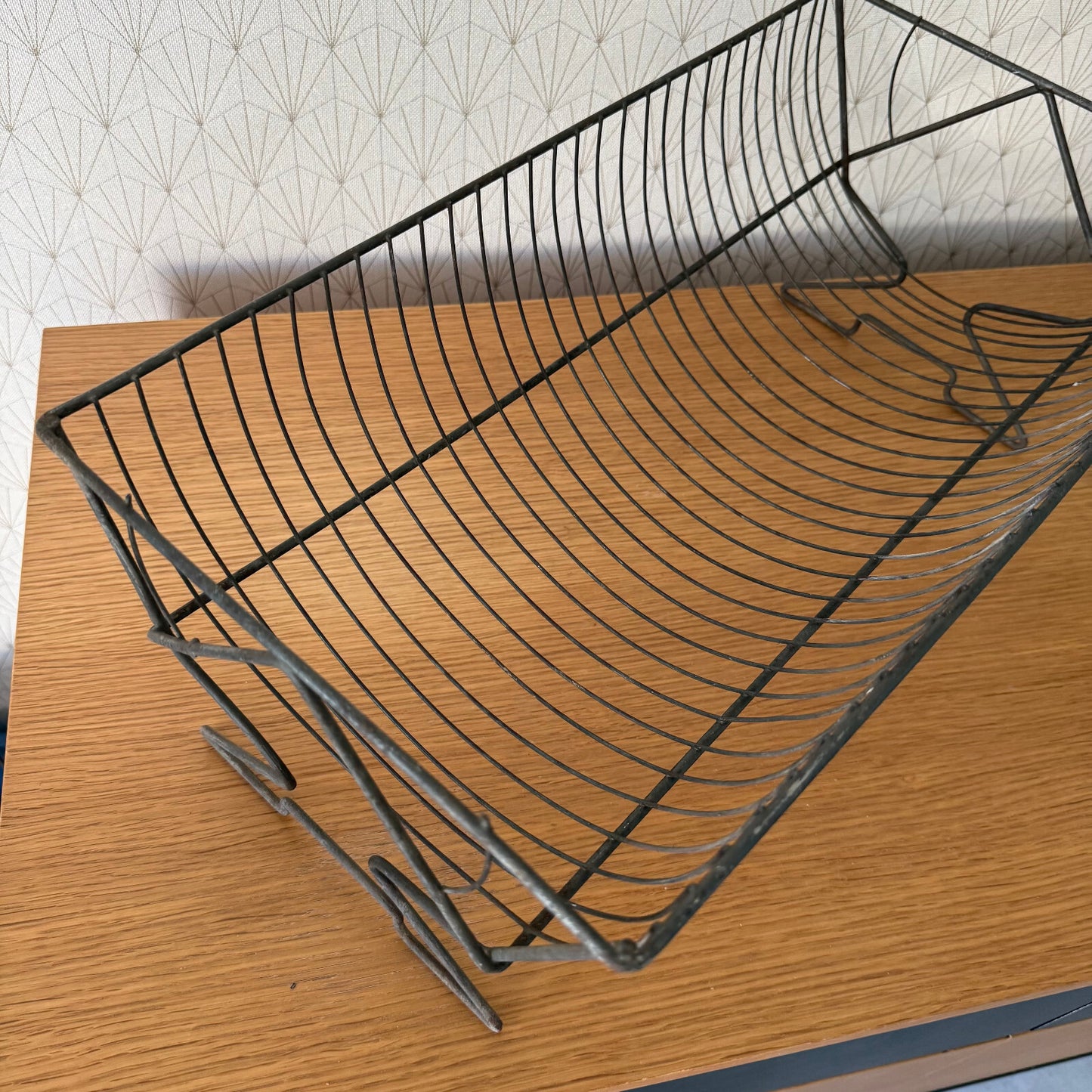 Vintage French Metal Wire Dish Drying Rack Drainer 1308257* Unbranded