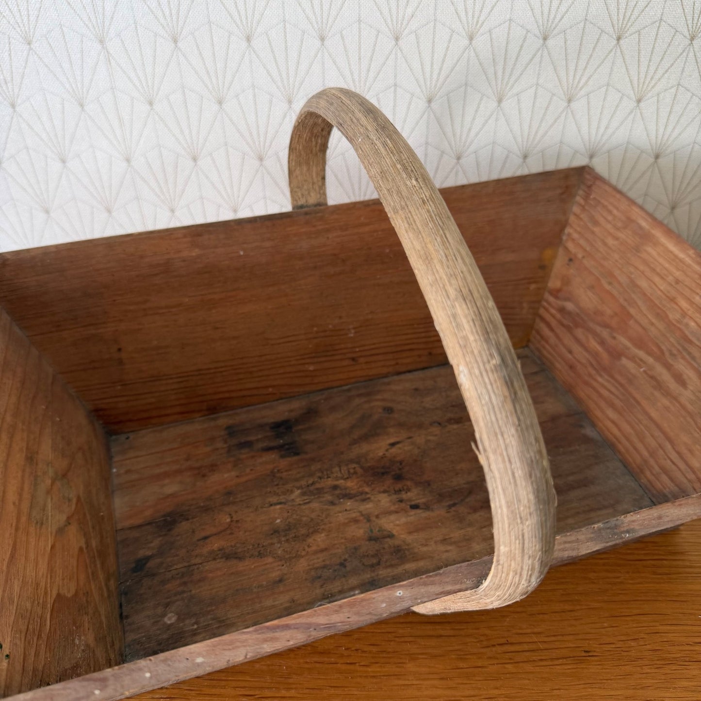 French Vintage Wooden Garden Trug Harvest Basket Market Trug 27062618 Fleamarketfrance