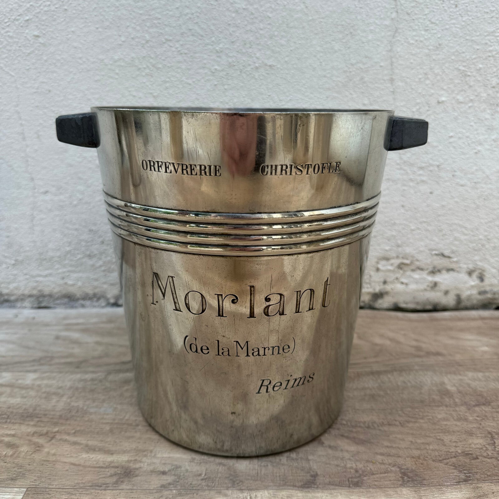 Vintage French Christofle Ice Bucket Silverplate Morlant Reims 1012246 Christofle