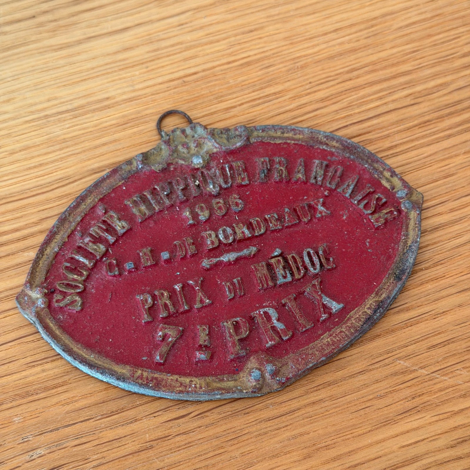French Vintage Agricultural Award Trophy Plaque Bordeaux 1956 12122510 Fleamarketfrance : French vintage and antique decor
