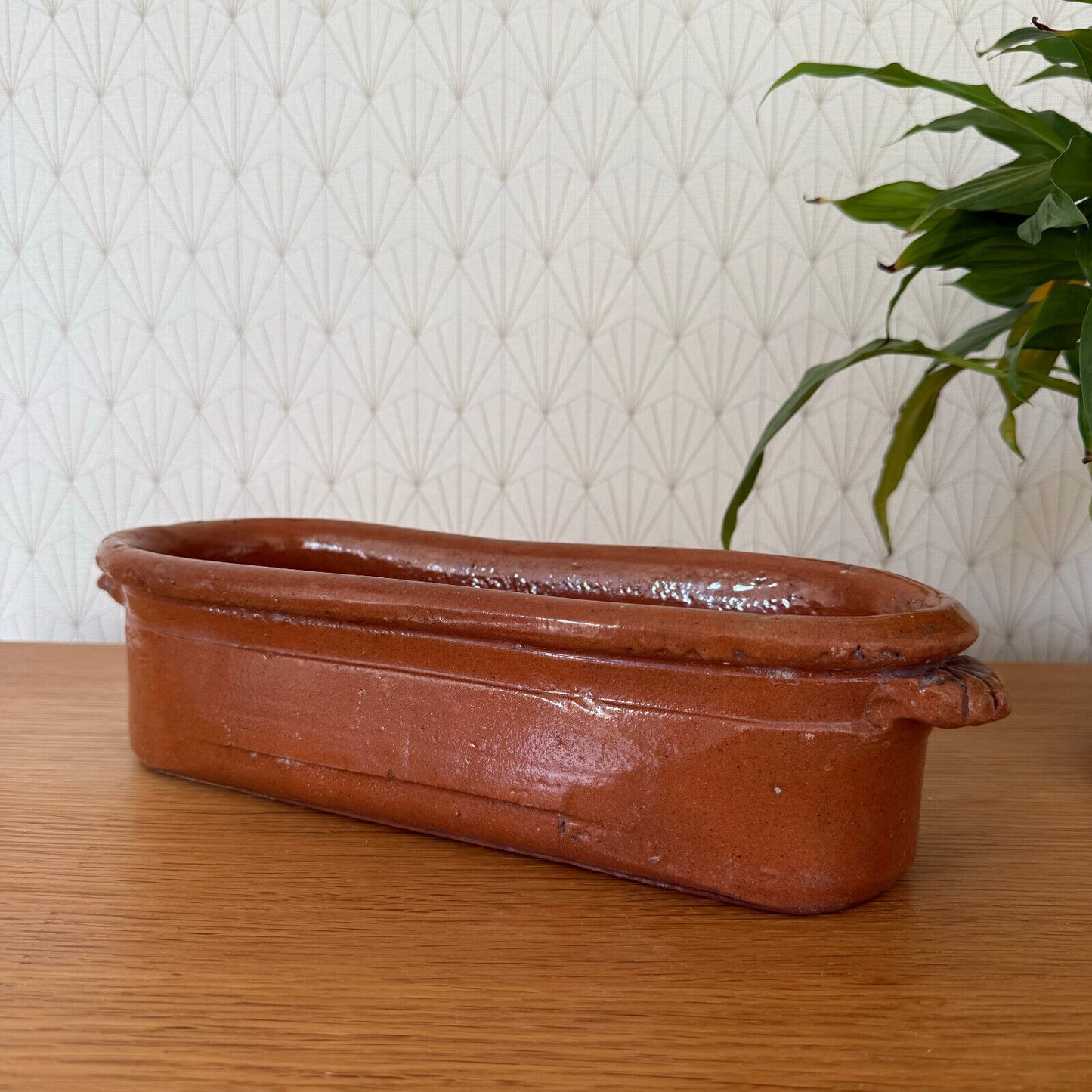 Antique French terracotta Fish Kettle Poacher Steamer Planter 1311241 - Fleamarketfrance