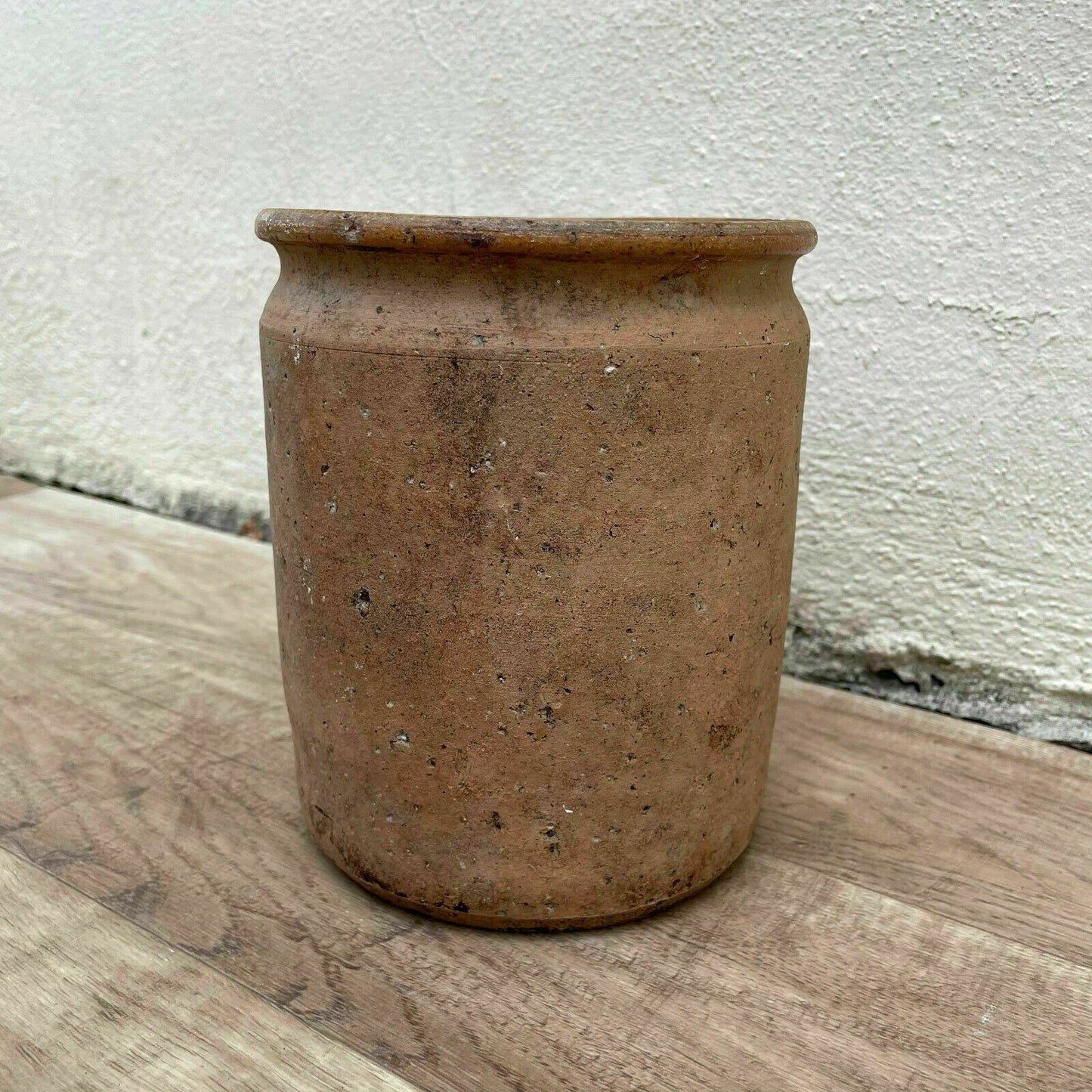 HANDMADE GLAZED TERRA COTTA ANTIQUE FRENCH CONFIT POT 1310228 - Fleamarketfrance