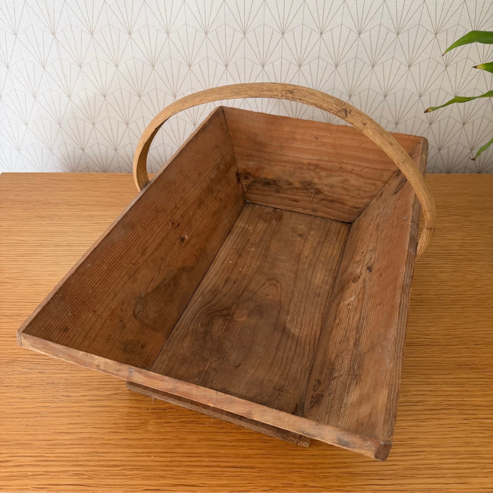 French Wooden Basket market fruits Mushrooms Vintage Wineyard 0810259 Fleamarketfrance