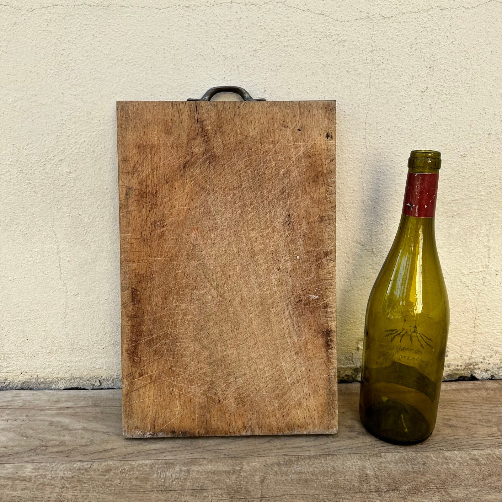 VINTAGE FRENCH BREAD OR CHOPPING CUTTING BOARD WOOD 1906238 Antique