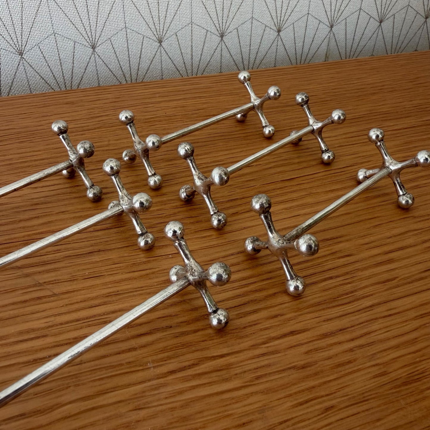 6 French Silver-plated Knife Rests 13012622 Unbranded