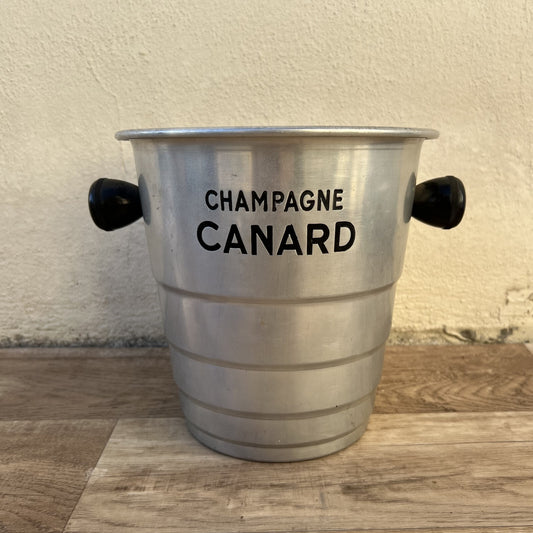Vintage French Champagne Bucket Canard Aluminum Ice Cooler 20cm 27102416 Canard
