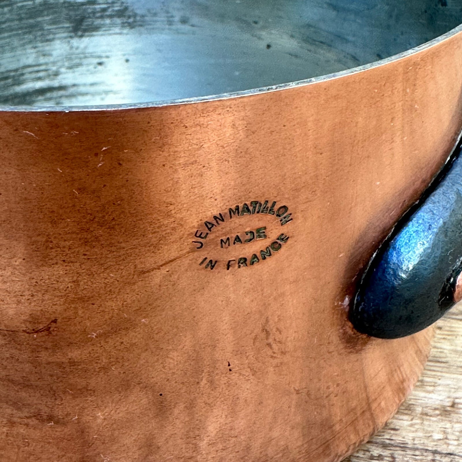 French Copper Saucepan Matillon Tinned Interior Vintage Cookware 0211233 Unbranded
