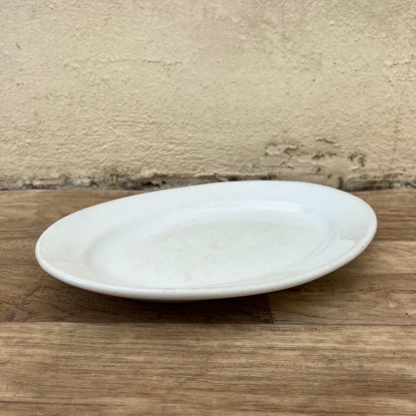 Vintage French Ironstone Oval Serving Platter White 13.75" Provence 2705223 Unbranded