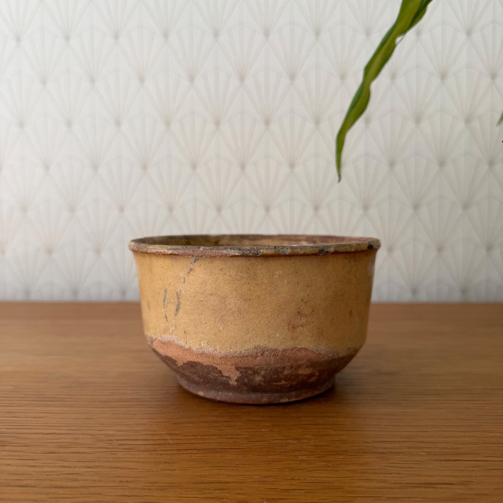 French Confit Pot Yellow Glazed Terracotta Pottery Vintage 1602262 Unmarked