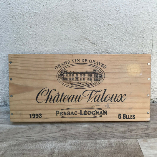 Wine Wood Crate Box Panel Vintage French wall sign VALOUX 08032211 - Fleamarketfrance