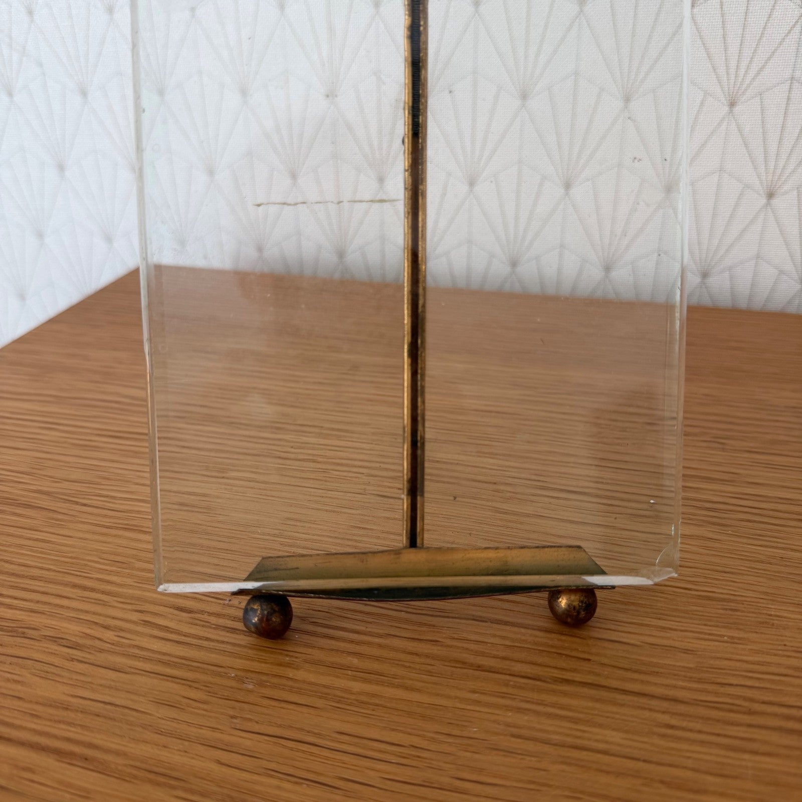 Vintage Brass Picture Frames Set of 2 French Glass Photo Display 10062613 Fleamarketfrance