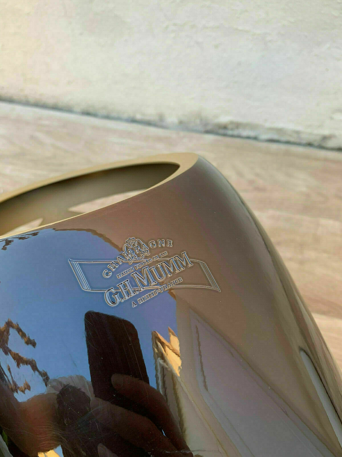 RARE Vintage French Champagne Ice Bucket Cooler Made France Mumm TIN 0904199 - Fleamarketfrance