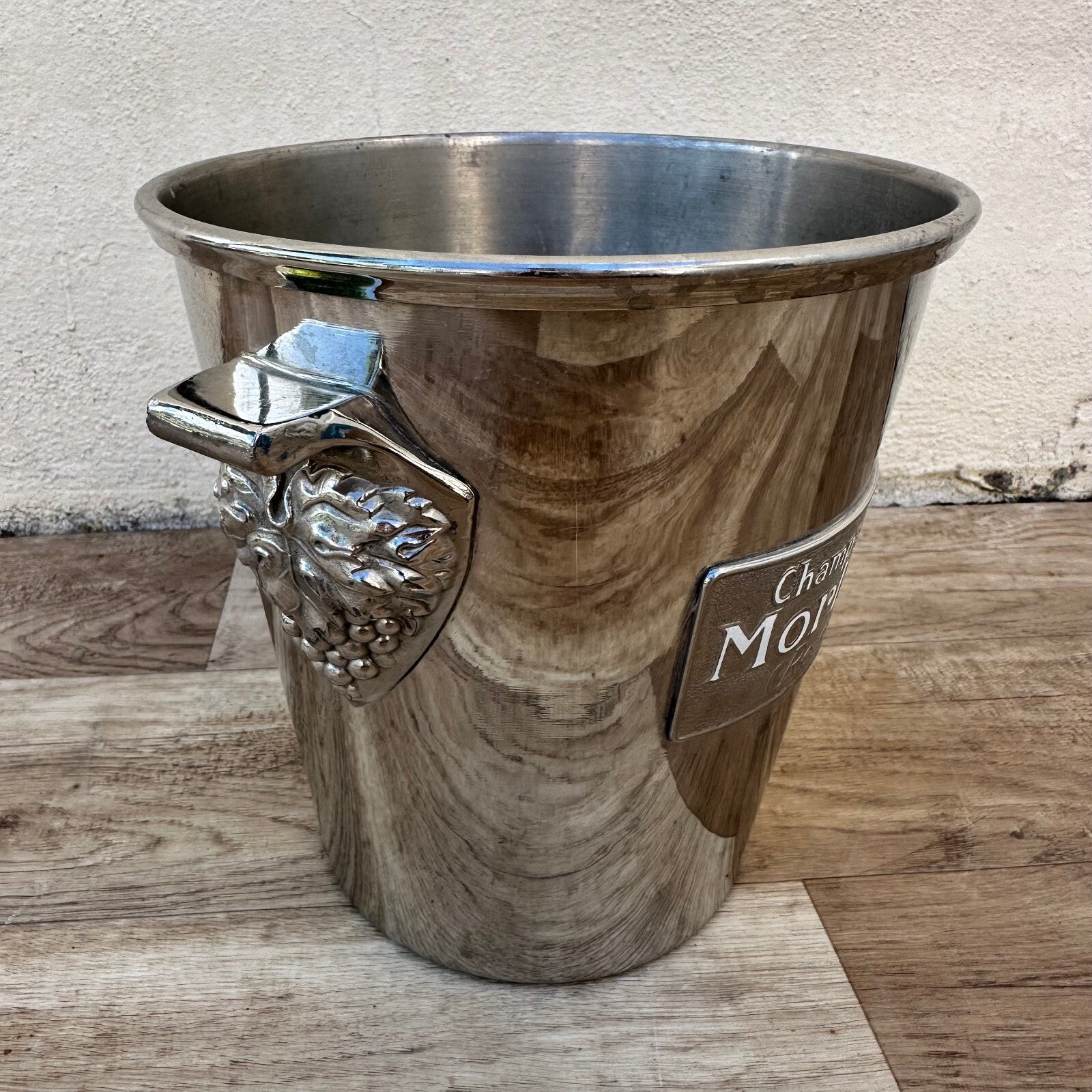 French Champagne Bucket Vintage Silverplate Morlant Wine Cooler 2711238 Morlant