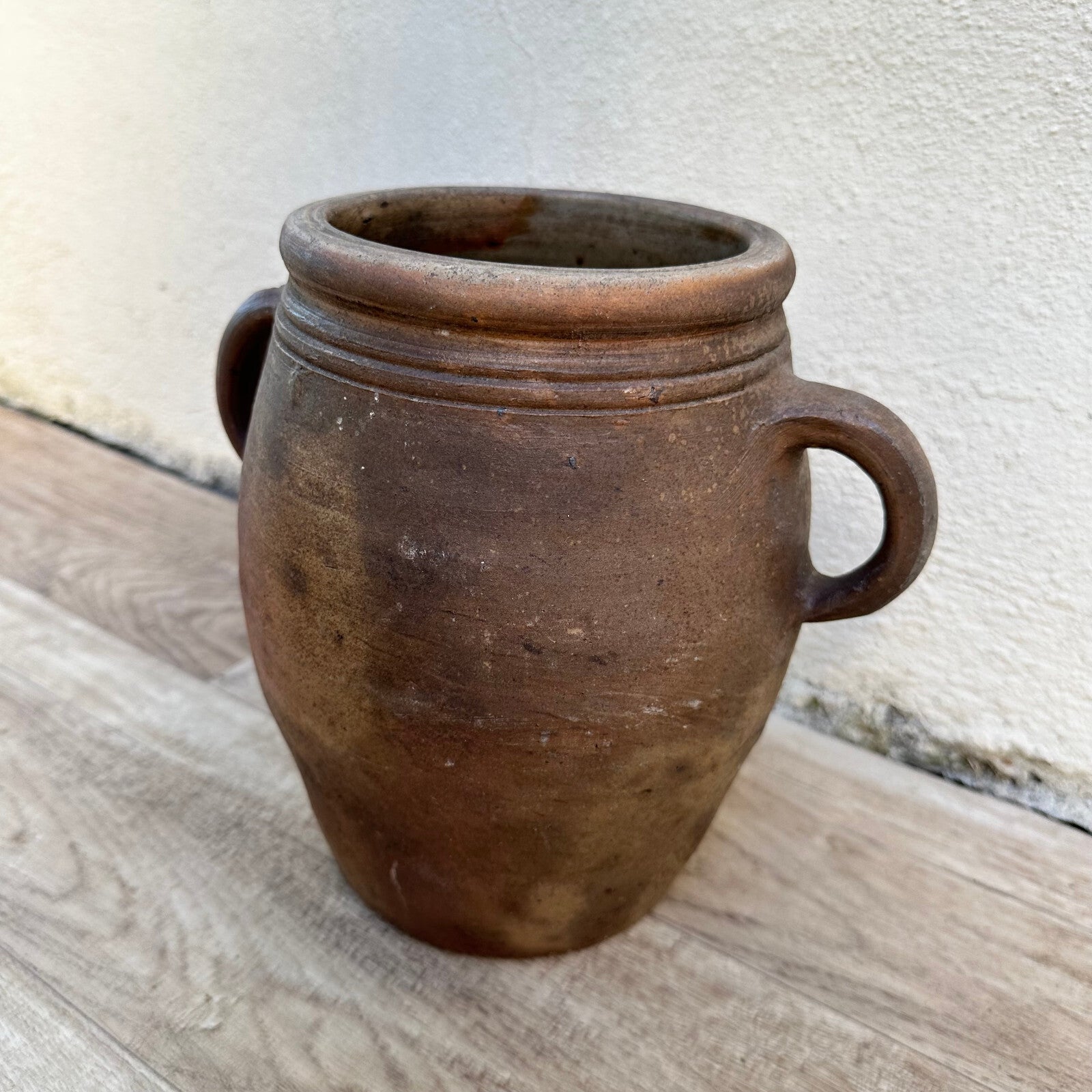 French vintage stoneware potery pitcher from France 2009233 Unmarked