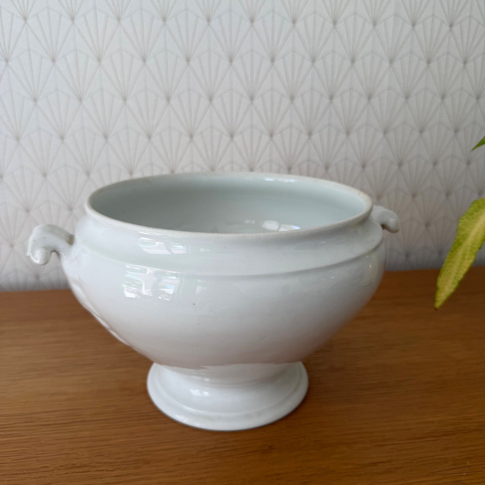 French Antique White Earthenware Tureen Terre de Fer 2805267 Fleamarketfrance