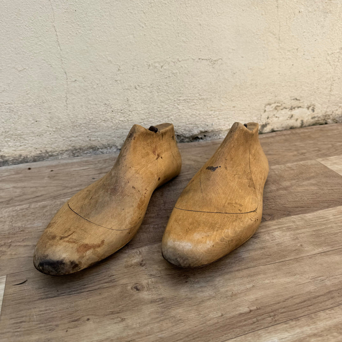 Antique Wooden Shoe Lasts French Cobbler Forms Vintage Display 0809262 Fleamarketfrance