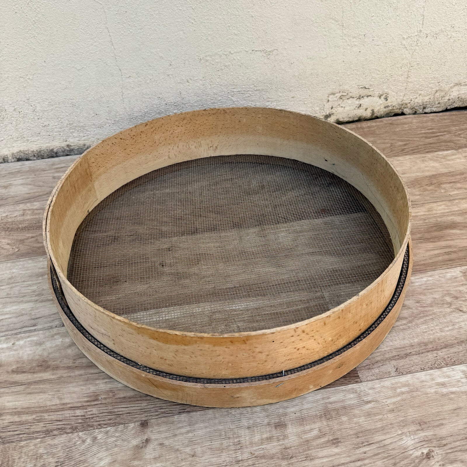 French Wooden Sieve Flour Primitive Sifter Vintage Kitchen Tool 19062412 Unbranded