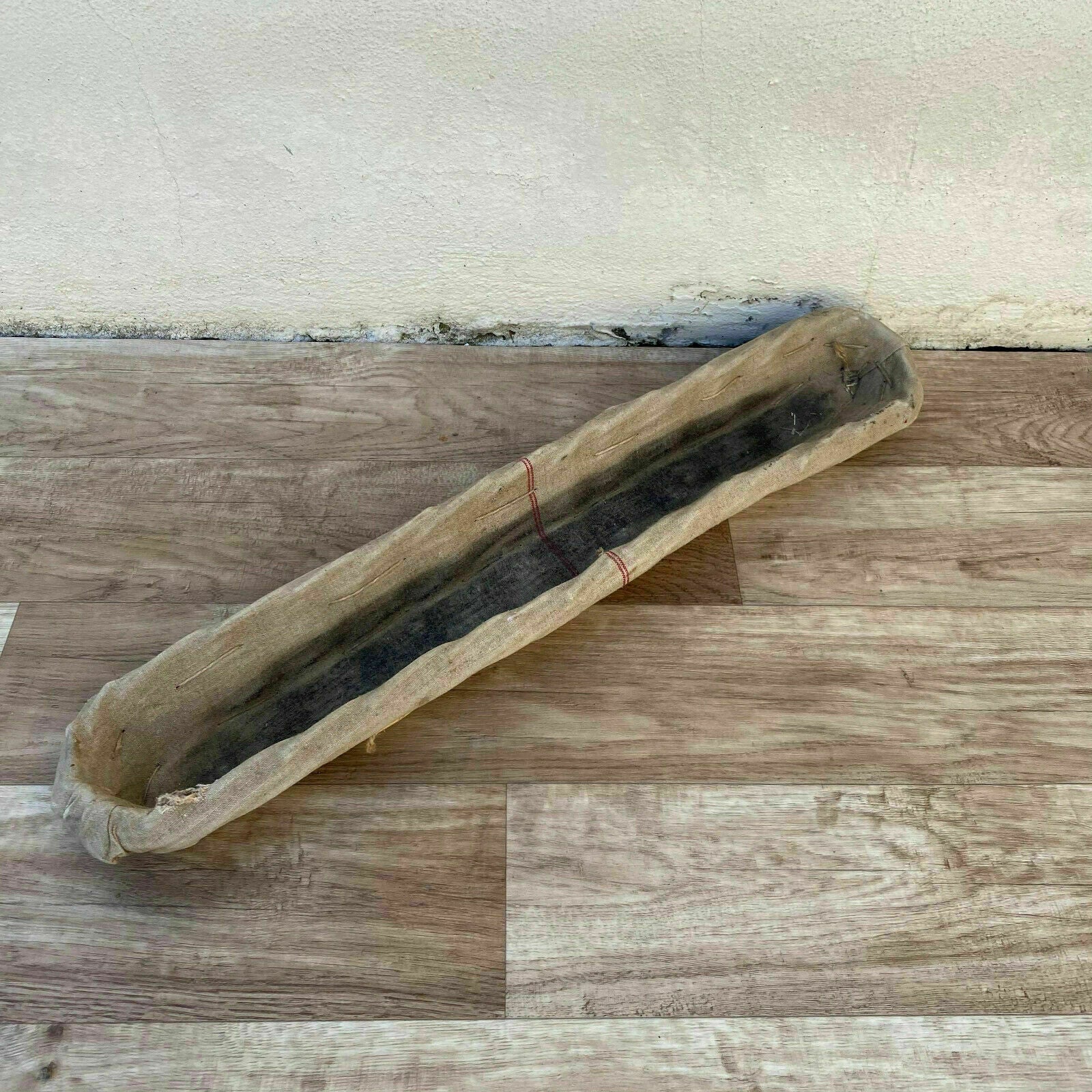Vintage French Baguette Basket Wicker Linen Lined Bread 1950s 2307217 Fleamarketfrance