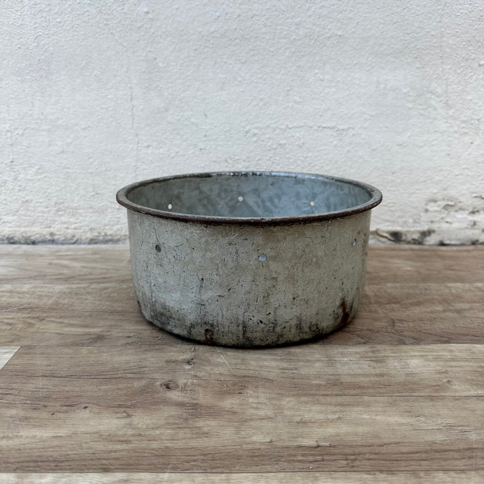French Cheese Strainer Vintage Metal Roquefort Mold Bowl Colander 0706237 Unbranded