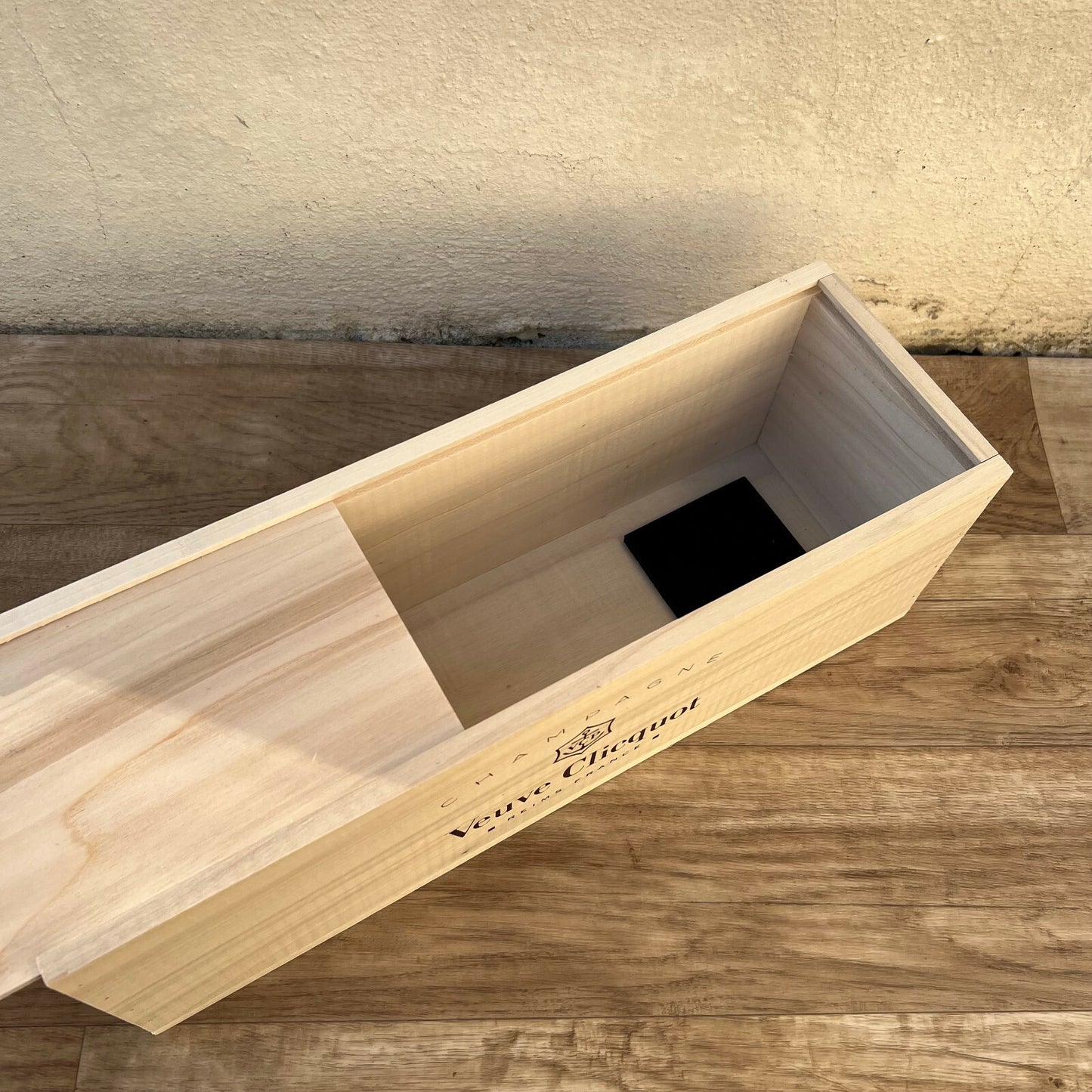French Veuve Clicquot Champagne Bottle Crate Box 16 1/4"  3010251
