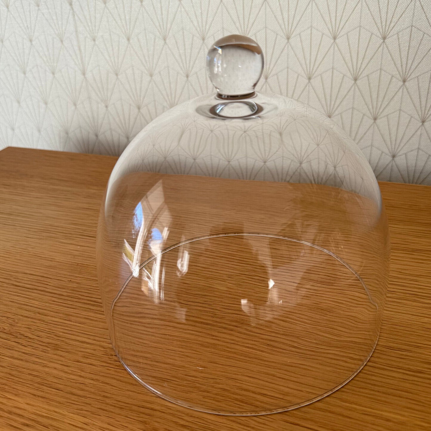 Vintage French Fromage Cheese Glass Bell Garden Cloche Dome Bell 2401258 - Fleamarketfrance