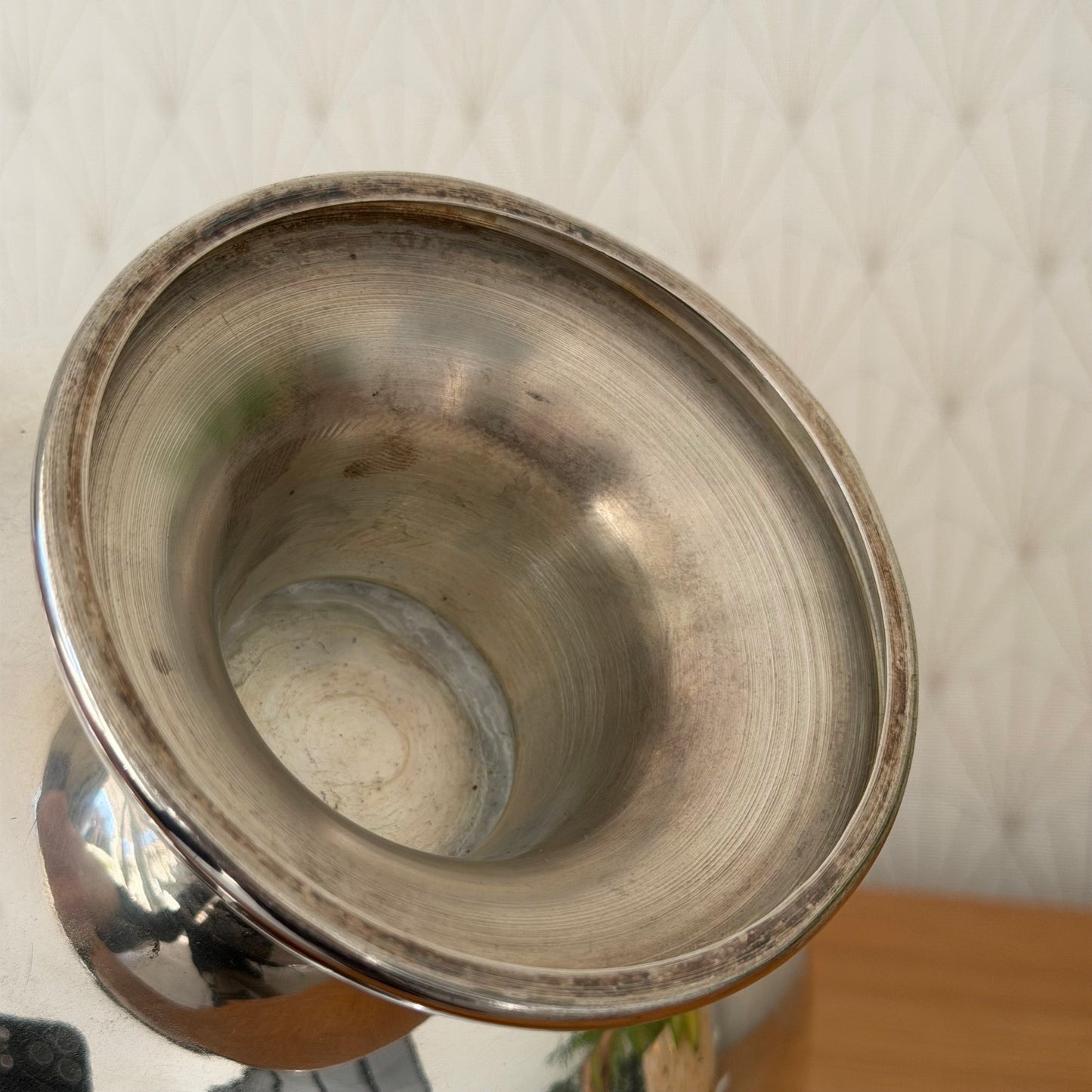 French Silverplate Compote Bowl Rope Border Pedestal Serving Dish 0202264 Fleamarketfrance