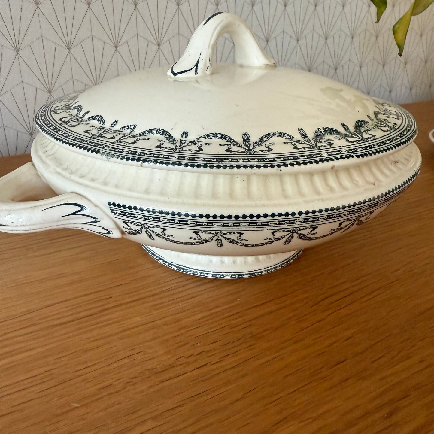 French tureen Salins ironstone Louis XVI Garlands 0505258