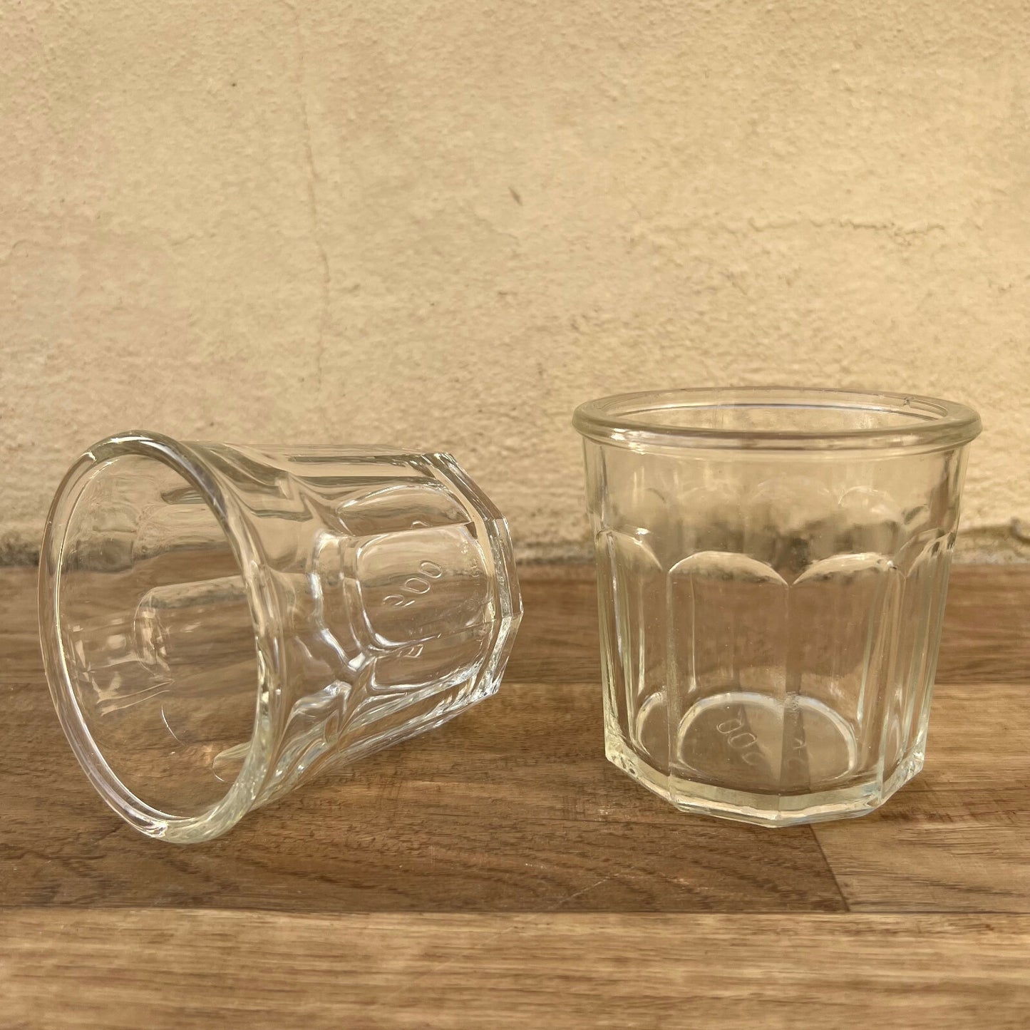 Vintage French Jam Jar Faceted Glass Kitchen Storage Pot 500g 0502227 Fleamarketfrance