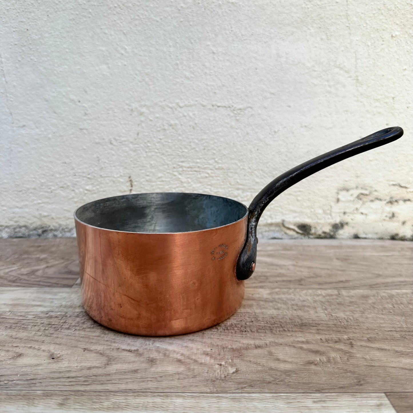 French Copper Saucepan Matillon Vintage Cookware Tinned Interior 0211232 Unbranded