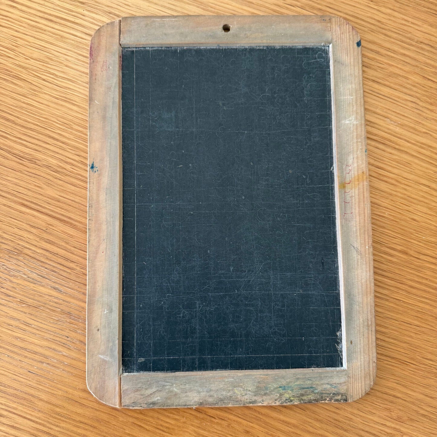 Vintage 2 Sided French Slate Board School Personal Chalk Board Slate 09022521 - Fleamarketfrance