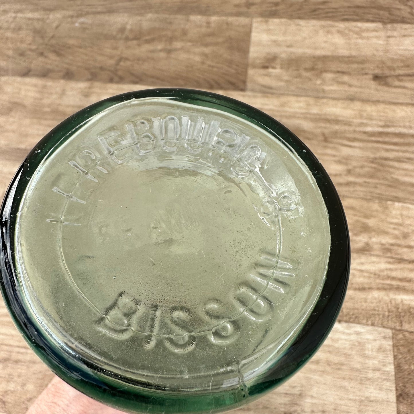 French Milk Bottle Vintage 1950s Perrier Green Glass 30cm Dairy 1209243 Perrier
